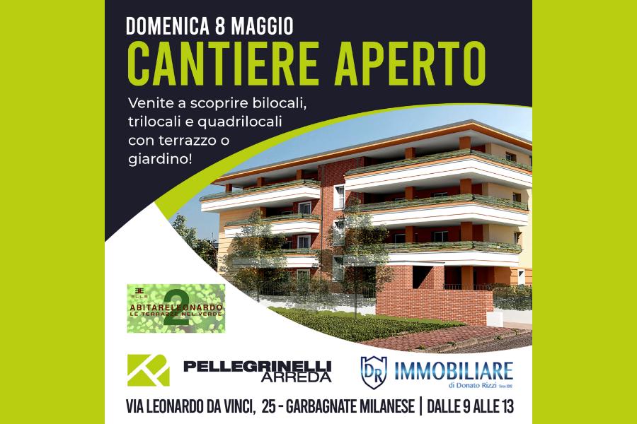 Domenica 8 Maggio, visitate gli appartamenti progettati da Pellegrinelli Arreda a Garbagnate Milanese